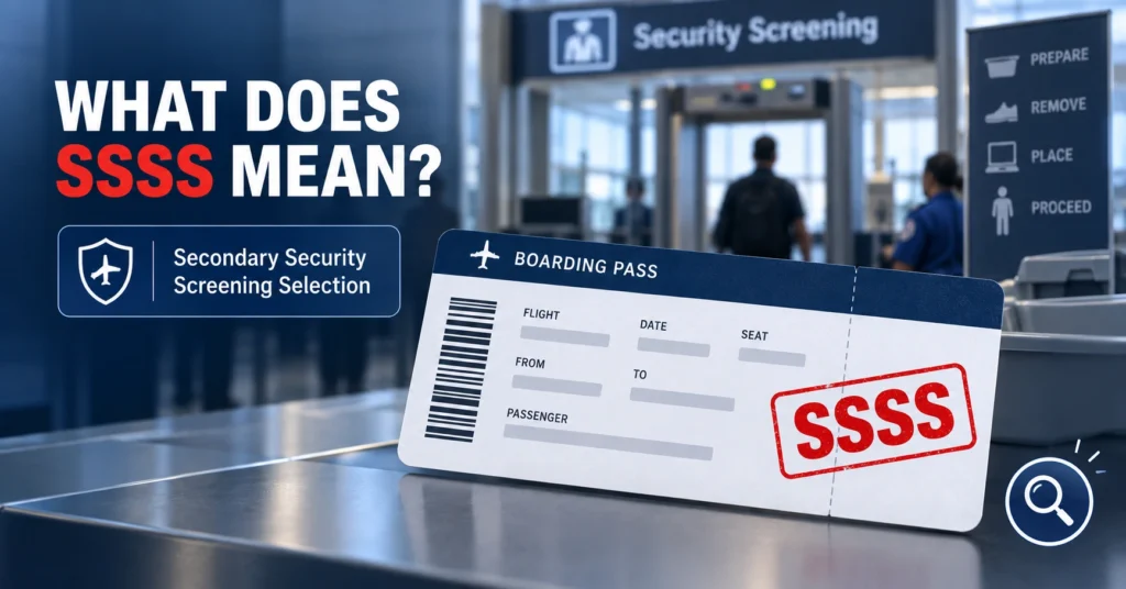 What Does SSSS Mean on a Boarding Pass